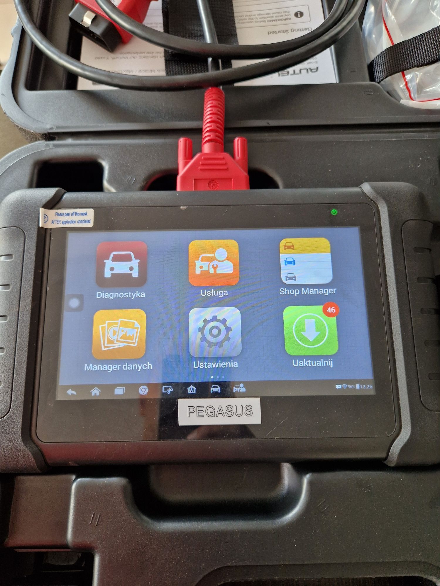 Tester diagnostyczny AUTEL MaxiDAS DS808 Bdb Stan Folia na ekranie