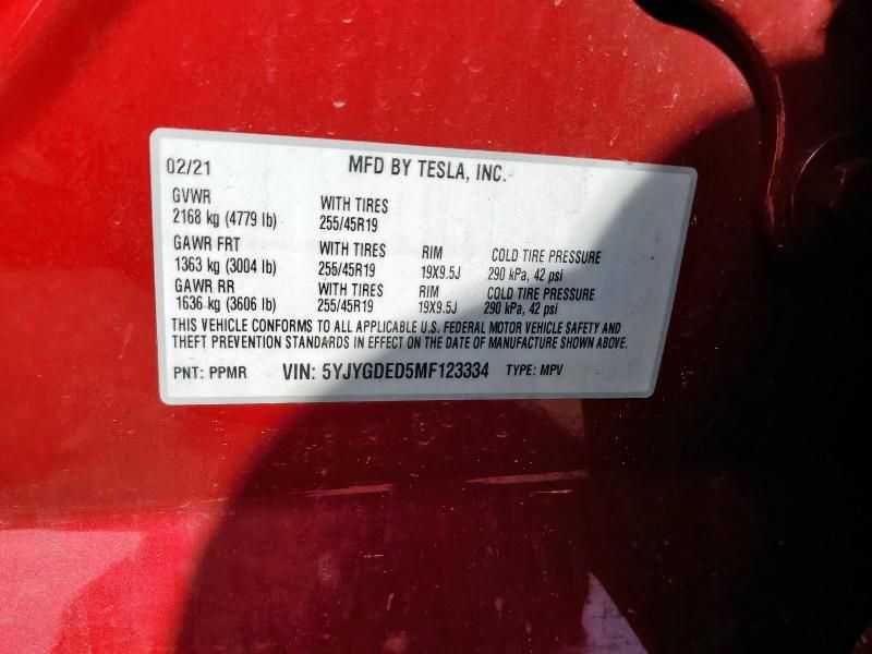 Tesla Model Y 2021 14800$