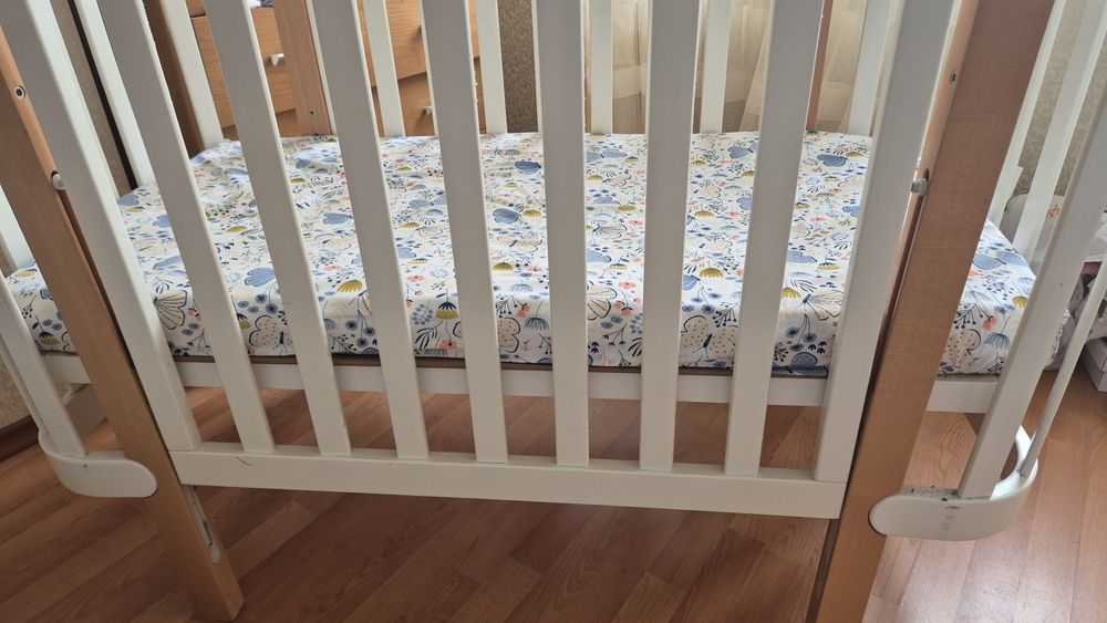 Ліжко дитяче ВЕРЕС, VERES монако біло-букове