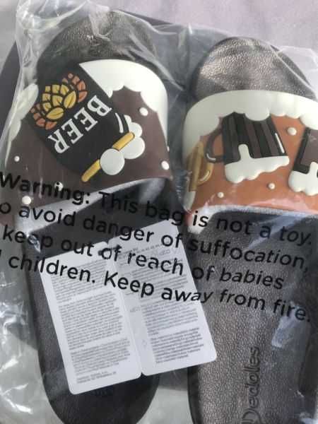 DEDOLES Wesołe klapki Ciemne piwo 44, nowe