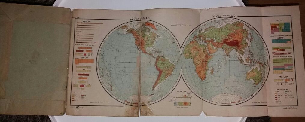 Atlas geograficzny 1918 E. ROMER/KSIĄŻNICA