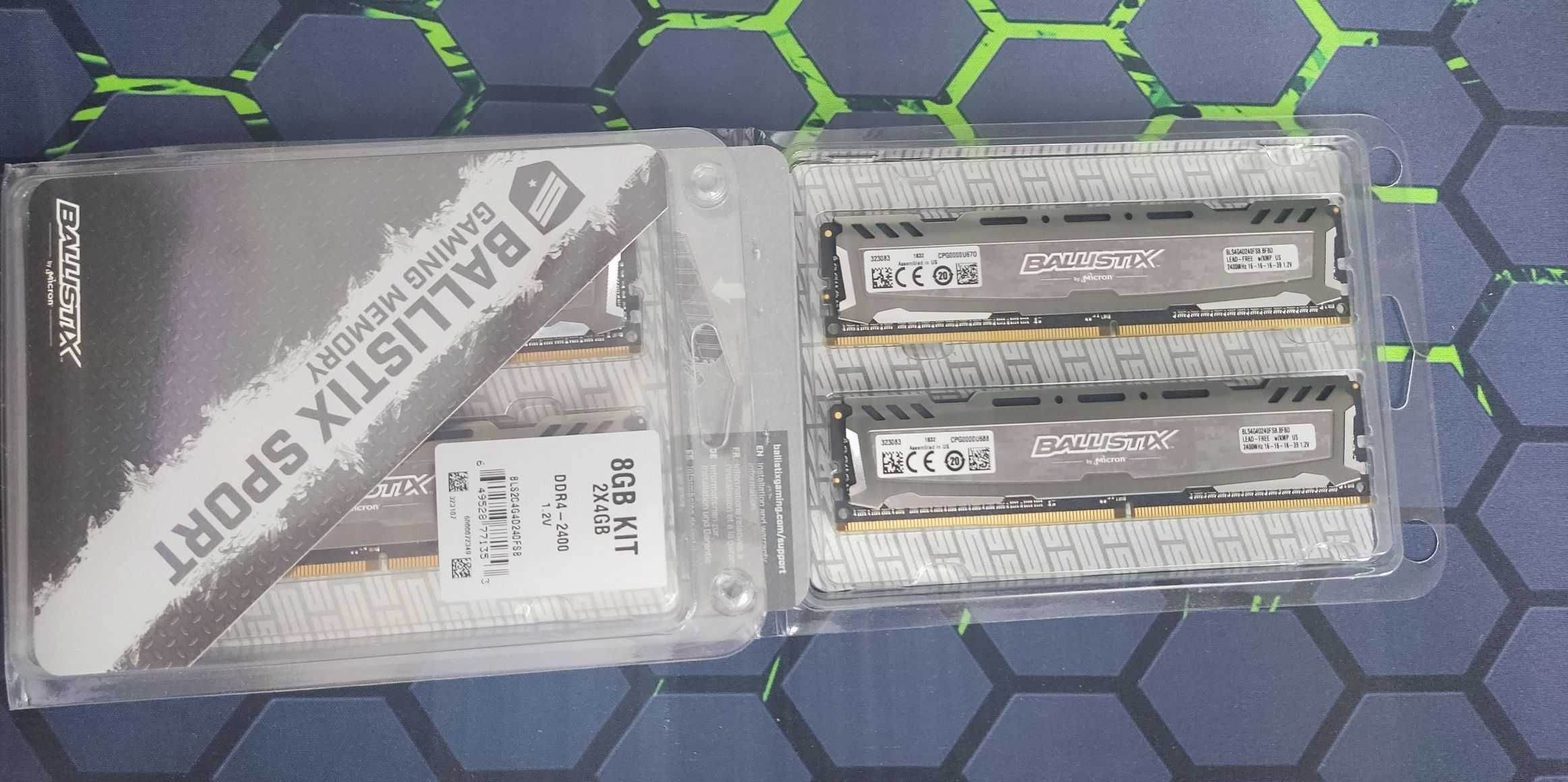 Ballistix Sport 8GB KIT 2x  4GB DDR4-2400MHz