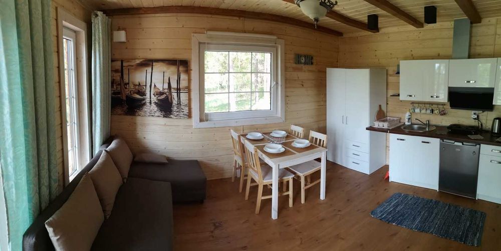 Dom domek 70m2 drewniany letniskowy szkieletowy z bala ocieplony