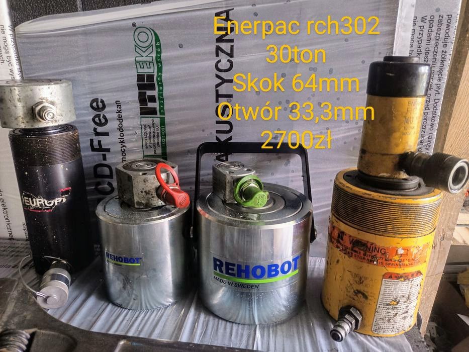 Siłowniki hydrauliczne enerpac/rehebot