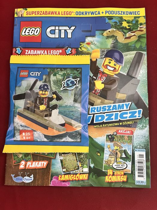 Gazetka Lego City 05/2025+figurka Odkrywca+Poduszkowiec