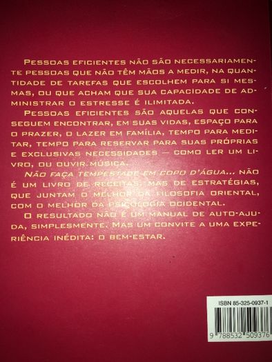 Não Faça Tempestade em Copo D'Água - Richard Carlson