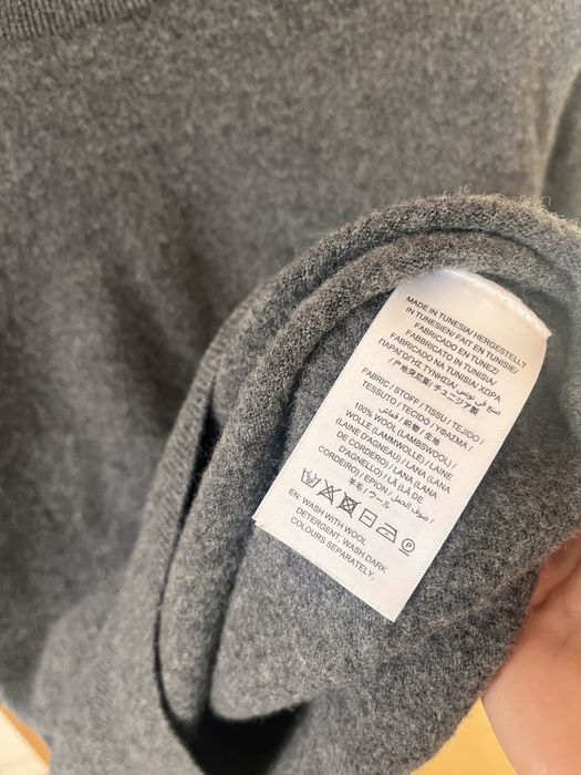 Luksusowy Szary Sweter Gant, 100% Wełna Wool, S 36, stan idealny