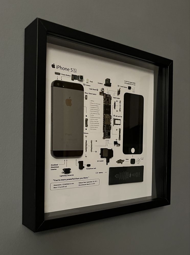 Obraz z części iPhone 5S – Dekoracja dla fana Apple