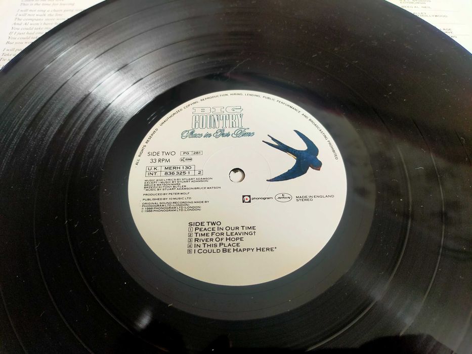 Big Country - Peace In Our Time. Winyl