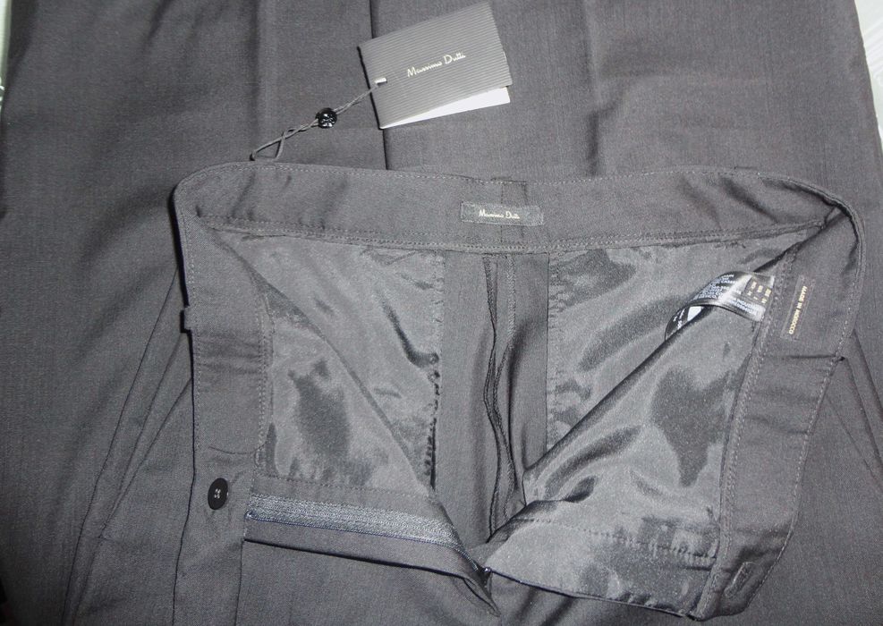 Calças pretas 100% lã fria Massimo Dutti