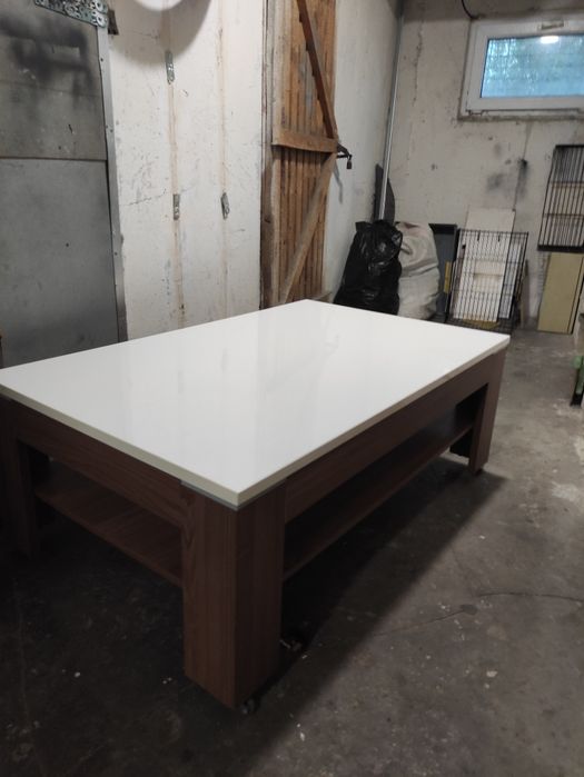 Ława pokojowa stolik biały połysk