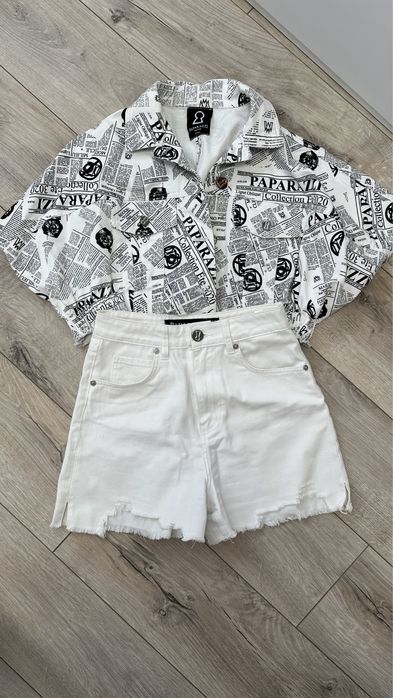 Джинсовий костюм шорти та піджак