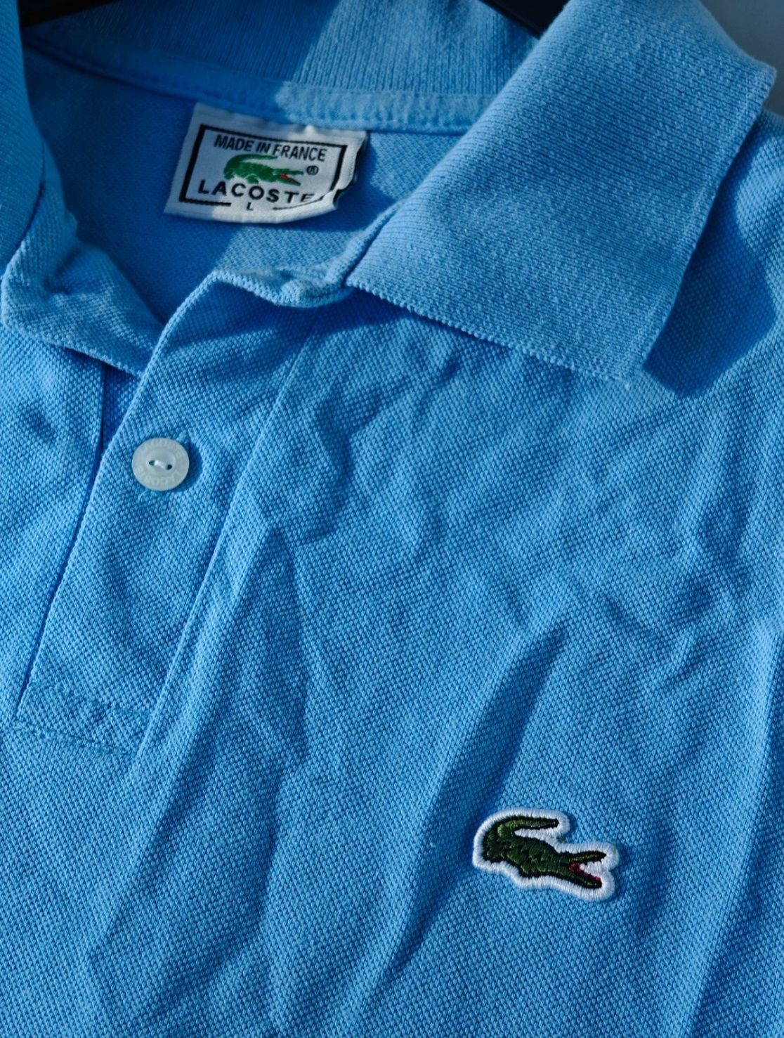 Koszulka polo Lacoste męska niebieska L jak Ralph lauren