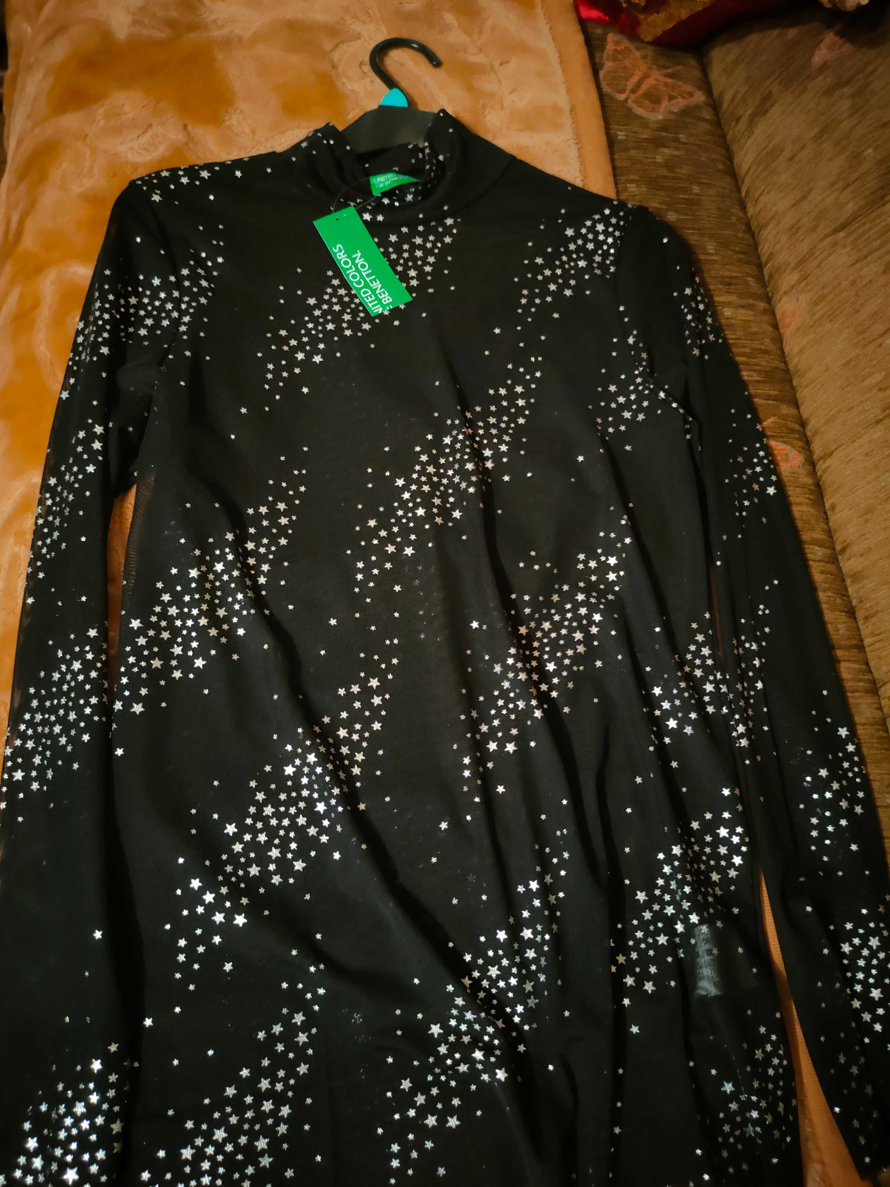 Nowa z metką bluza/cienki golfik Benetton rozmiar L