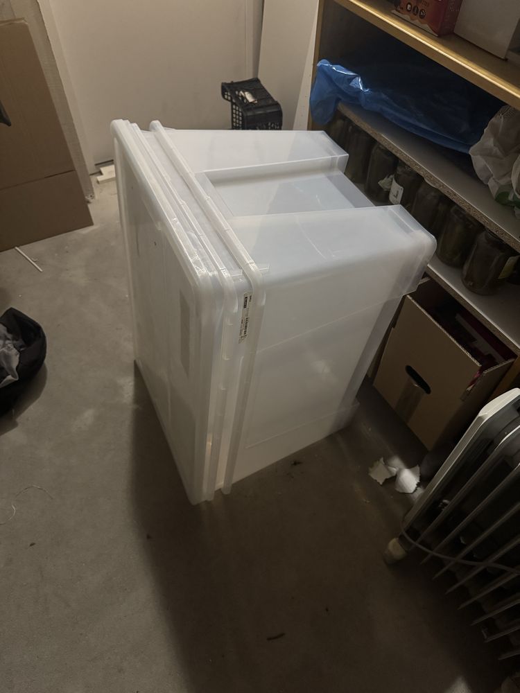 Pojemnik IKEA Samla 130l z wiekiem - 2 szt