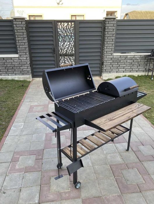 Мангал з кришкою для барбекю повністю розбірний метал 5 мм ПОСИЛЕНИЙ