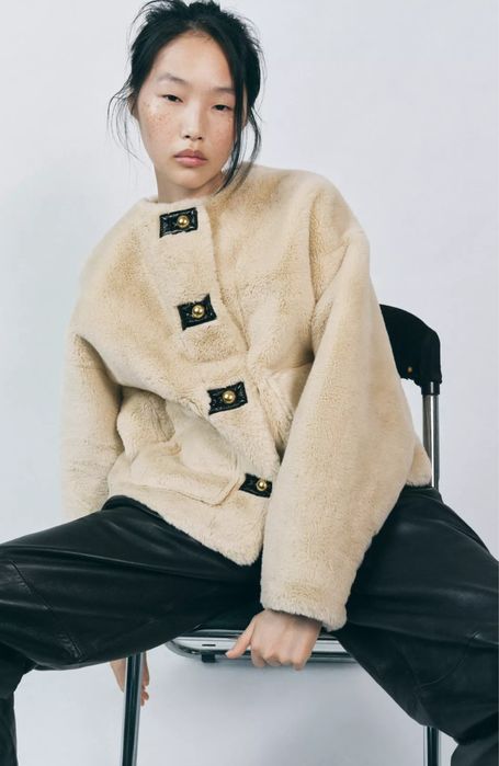 Шуба под норку Zara экошуба