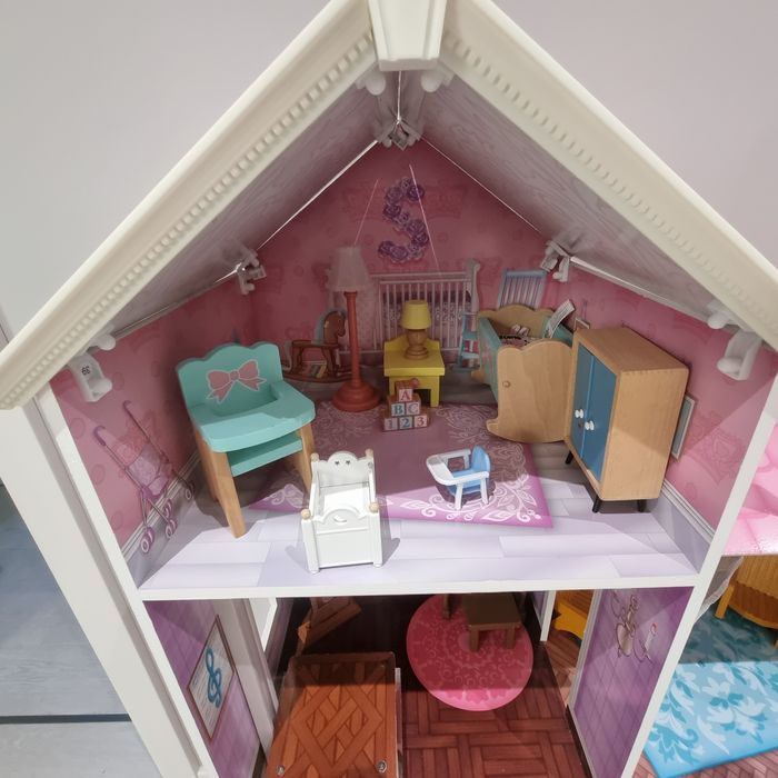 DUŻY Domek Piętrowy dla lalek KidKraft dla dzieci dziewczynki z drewna
