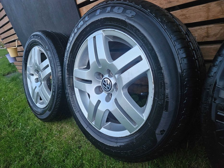 Koła Golf 4 100 x 5 opony letnie felgi aluminiowe 15stki