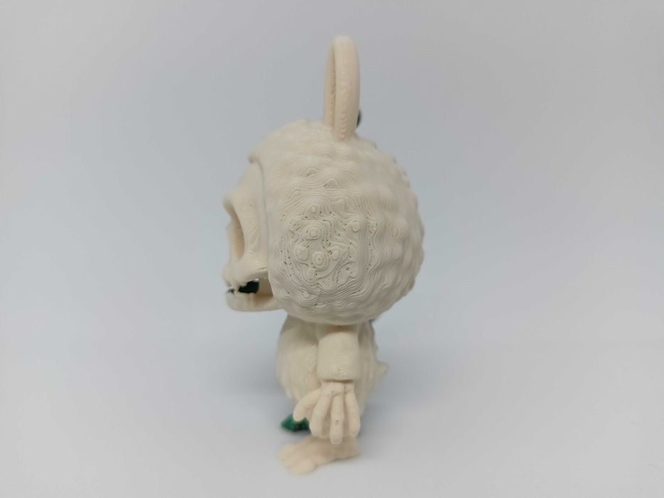 Labubu Half-Anatomy Brelok 3D | Zielono-czarny + Beż