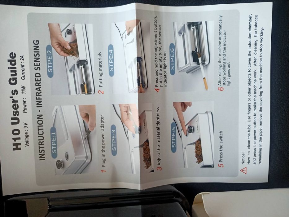 Elektryczna maszynka do papierosów