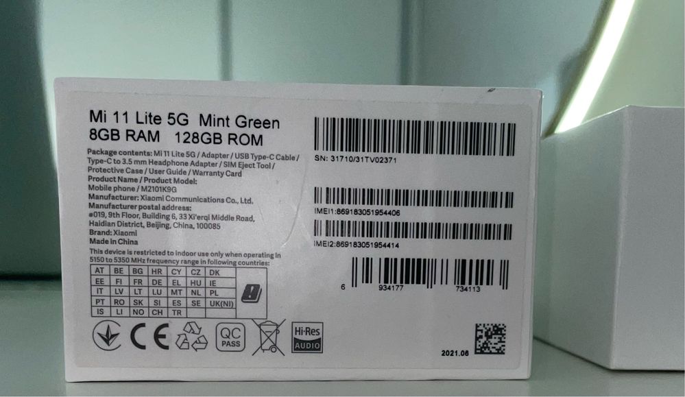 Xiaomi mi 11 lite 5G