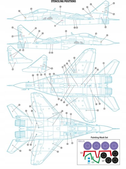 Samolot Mikoyan MiG-29 German 48022 Hobby 2000
