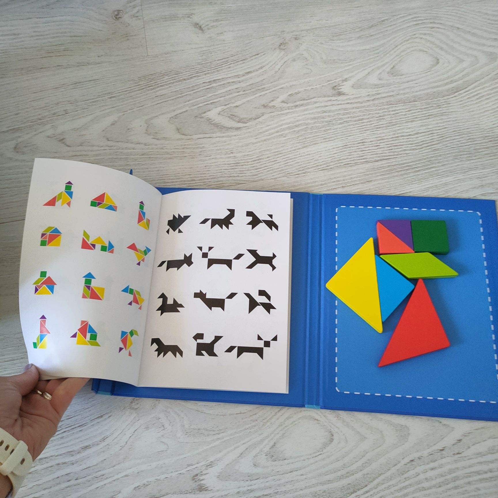 Tangram układanka magnetyczna montesori