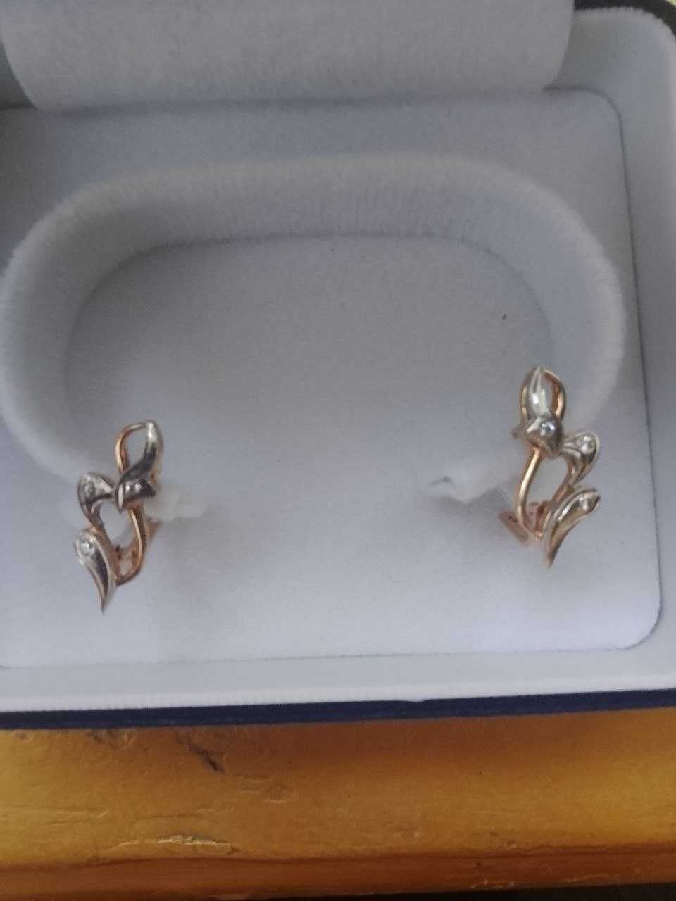 Серьги золотые 585 проба