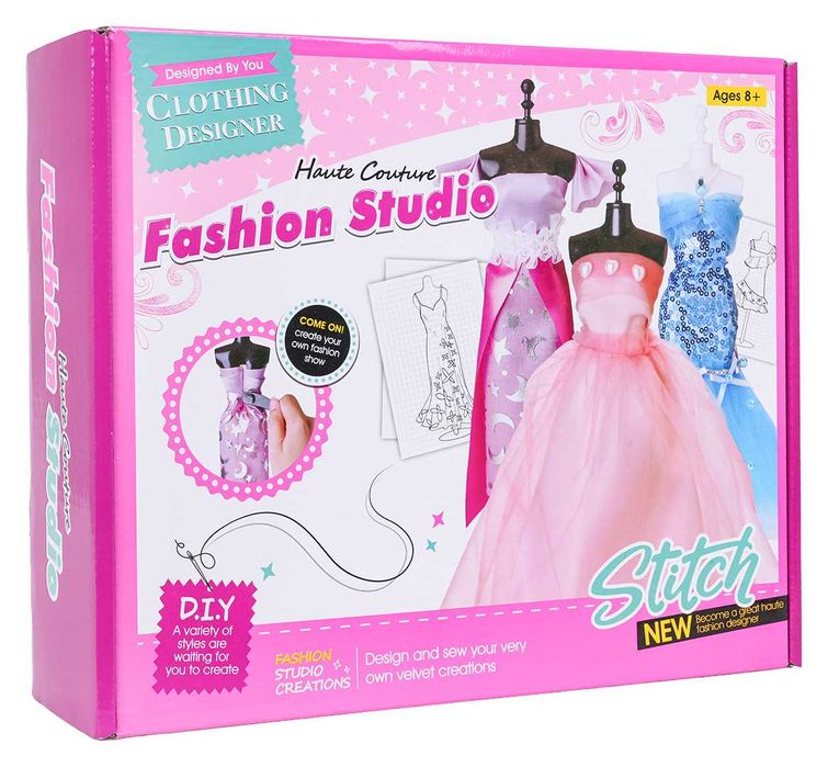 Zestaw Małej Projektantki, Kolorowe Materiały ZDZ.007-D