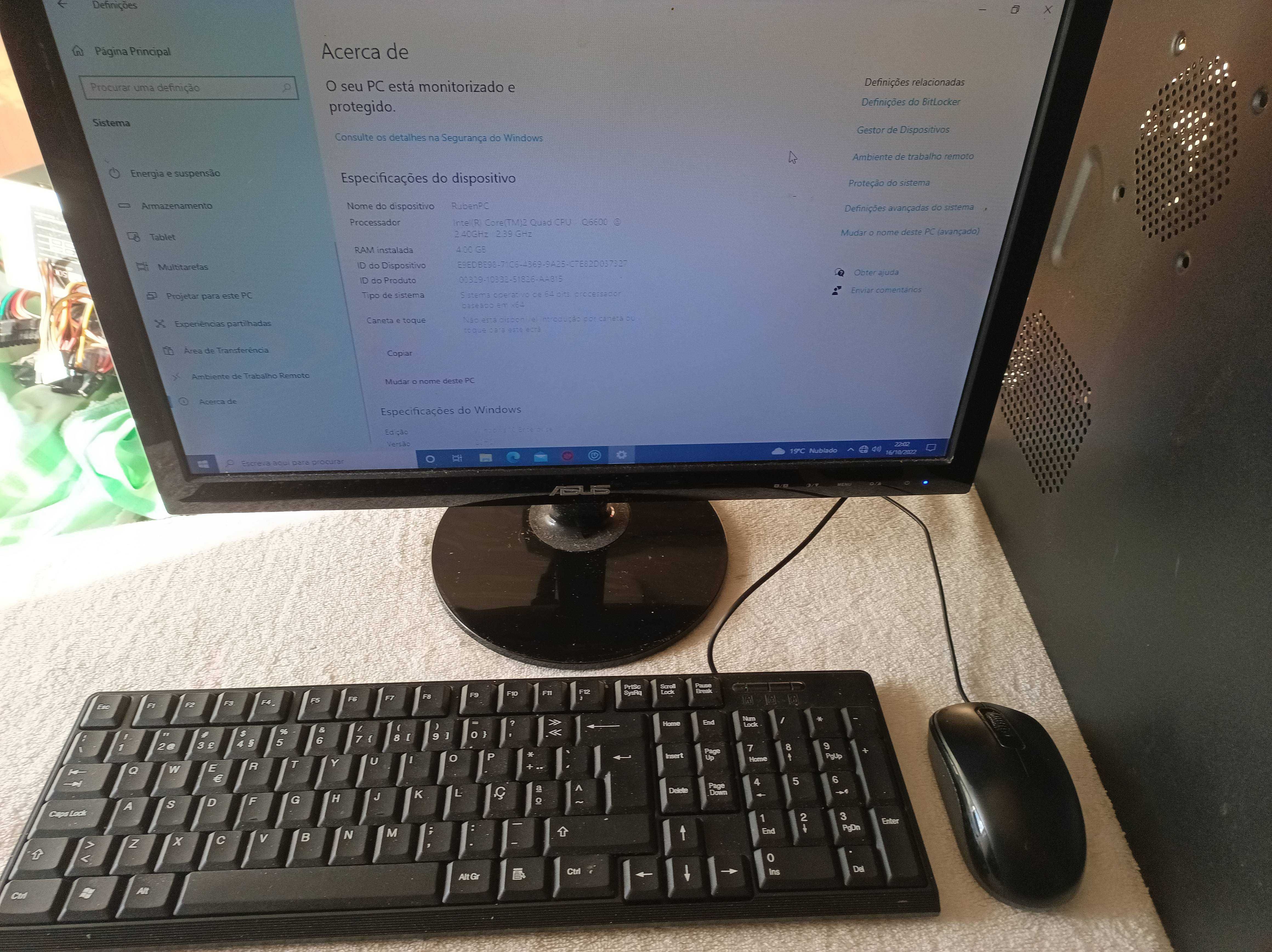 pc desktop Asus completo
