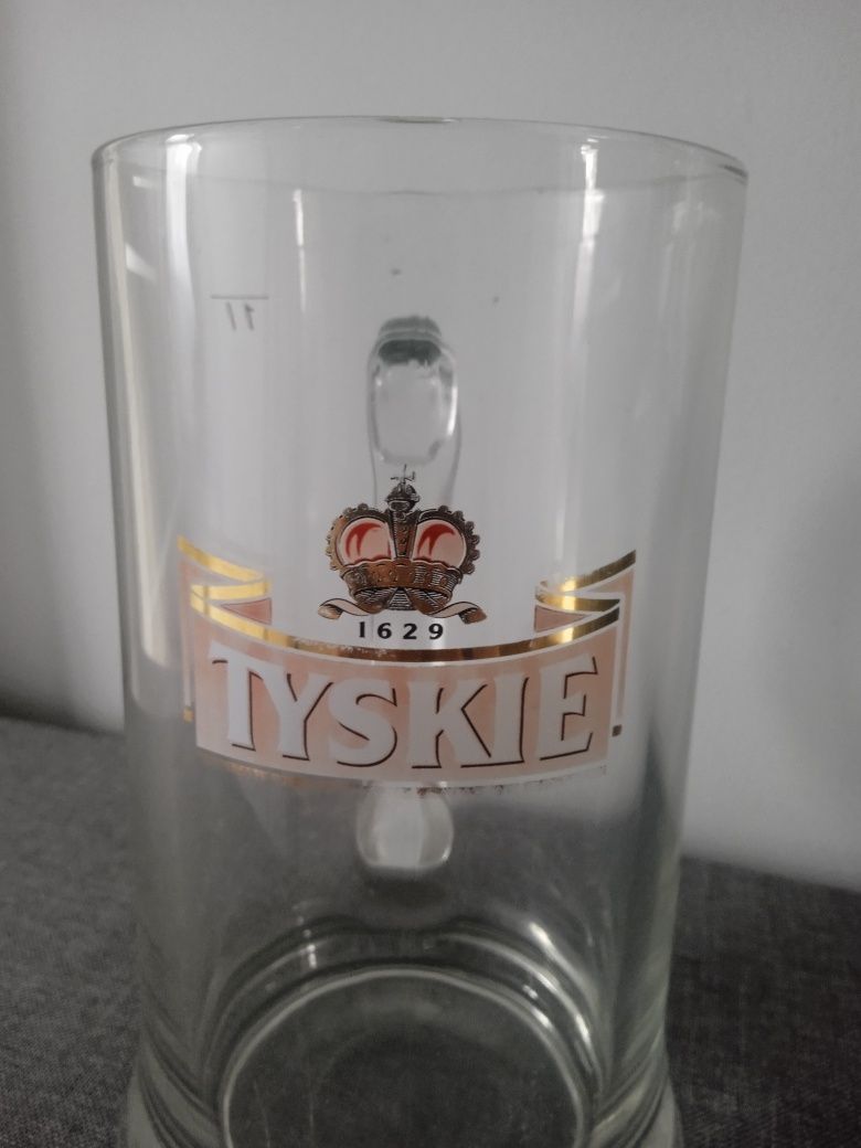 Wielki kufel do piwa Tyskie 1l 1 litr pokal szklanka