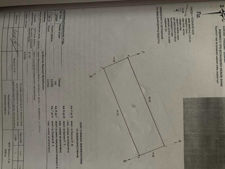 Земельна ділянка с. Вербовець, Косівського району