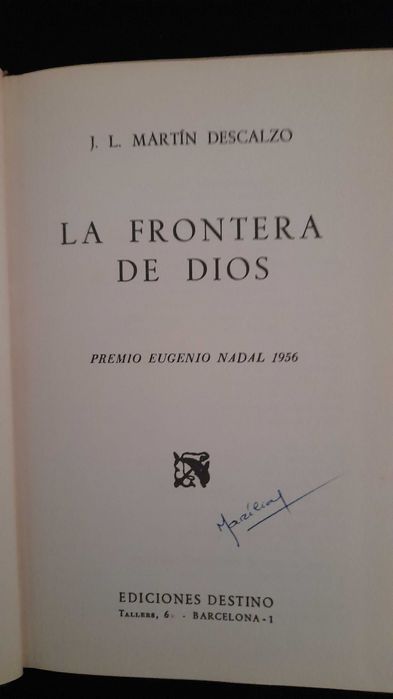 Livro Espanhol La Frontera de Dios Capa DUra