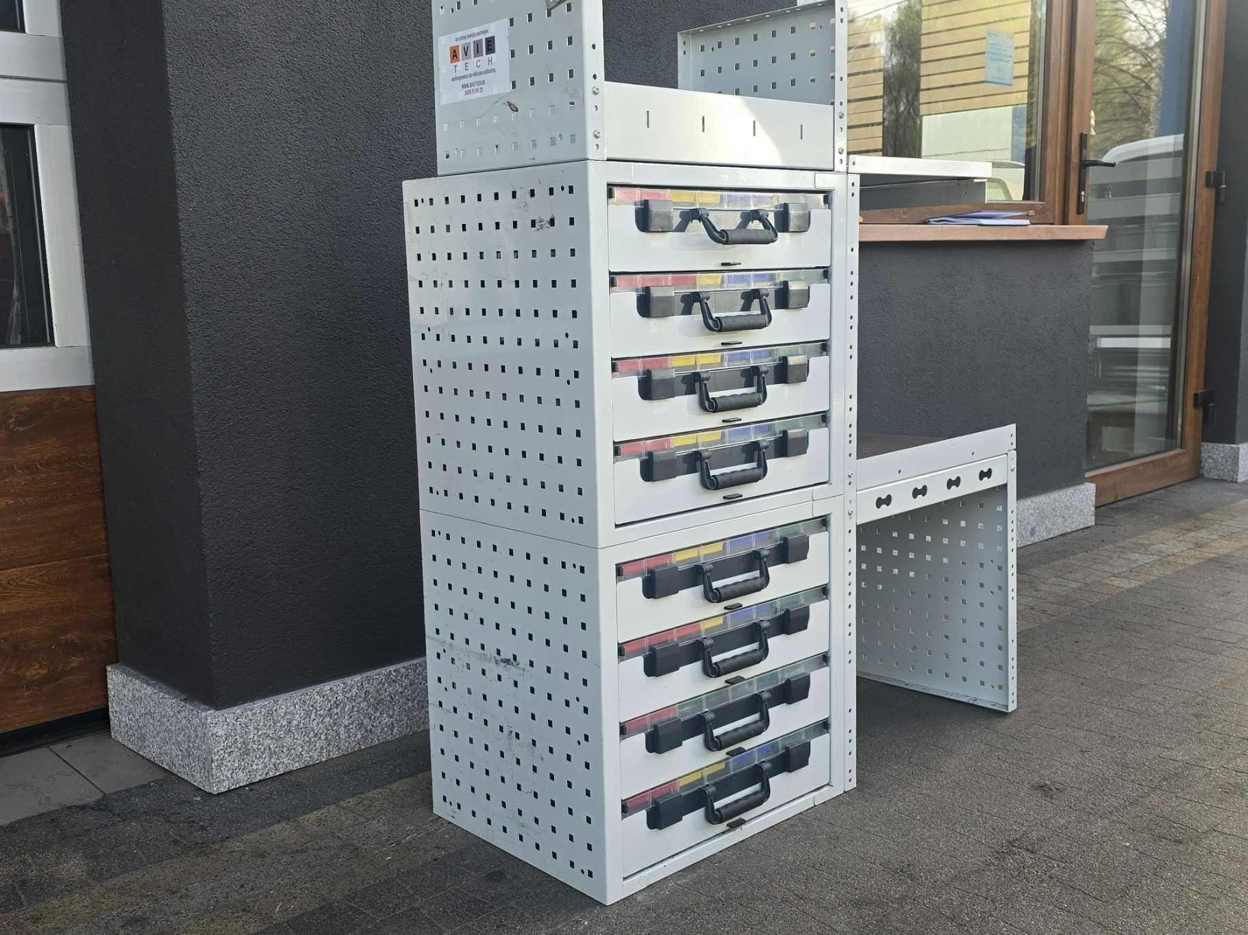 Zabudowa serwisowa warsztatowa / szafka samochodowa z organizerem