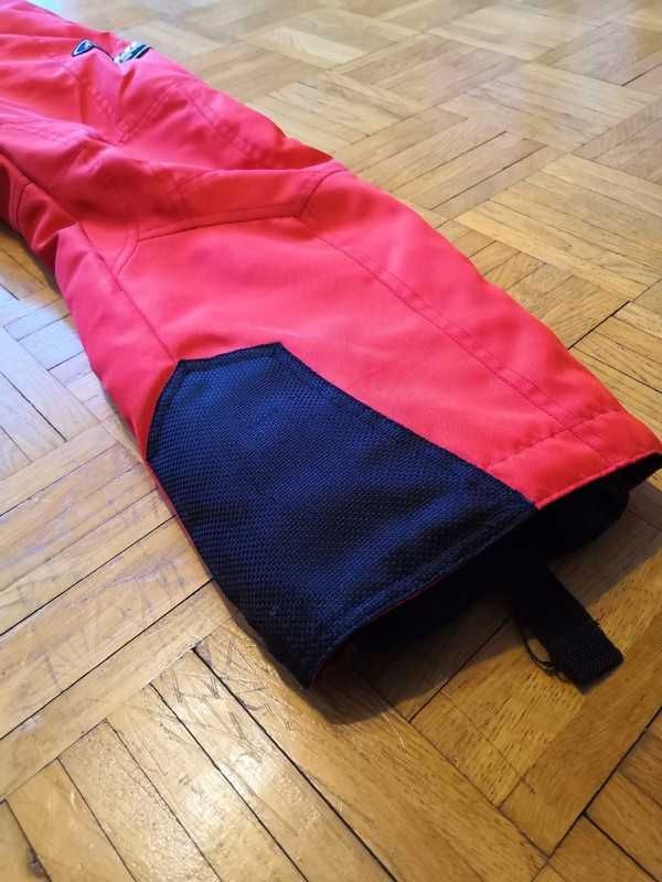spodnie narciarskie czerwone bolid damskie na szelki