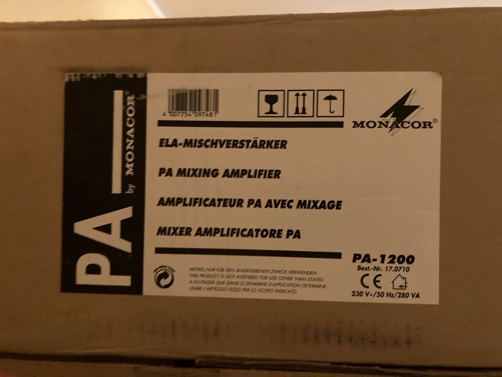 Wzmacniacz Monacor PA-1200