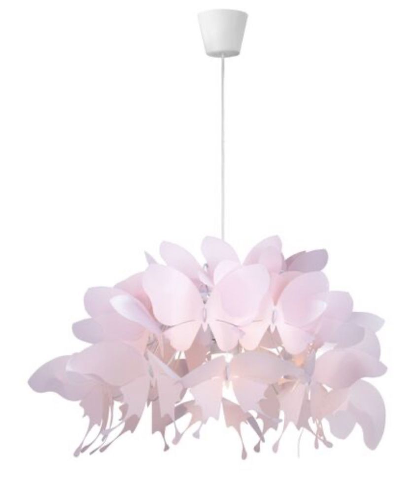 Lampa wisząca FARFALLA 1 x E27 różowa Light Prestige
