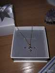 Naszyjnik i przywieszka serce moissanite 1 ct