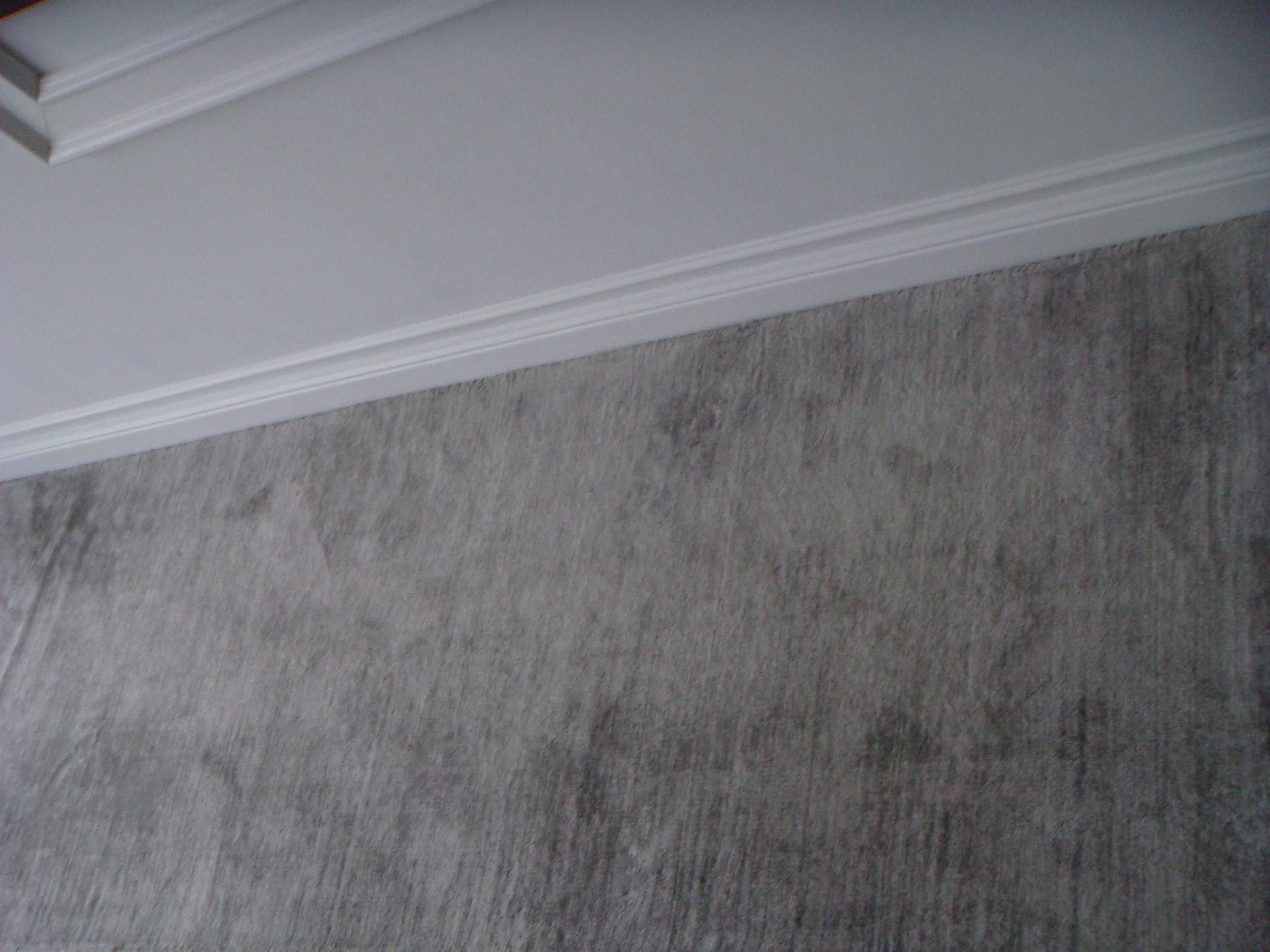 nowy srebrny dywan chodnik 100% wiskoza do mieszkania glamour loft