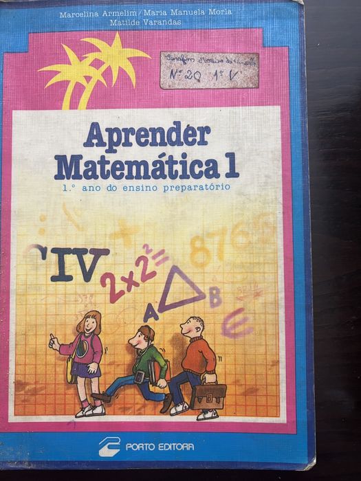 Lote livros escolares antigos matematica