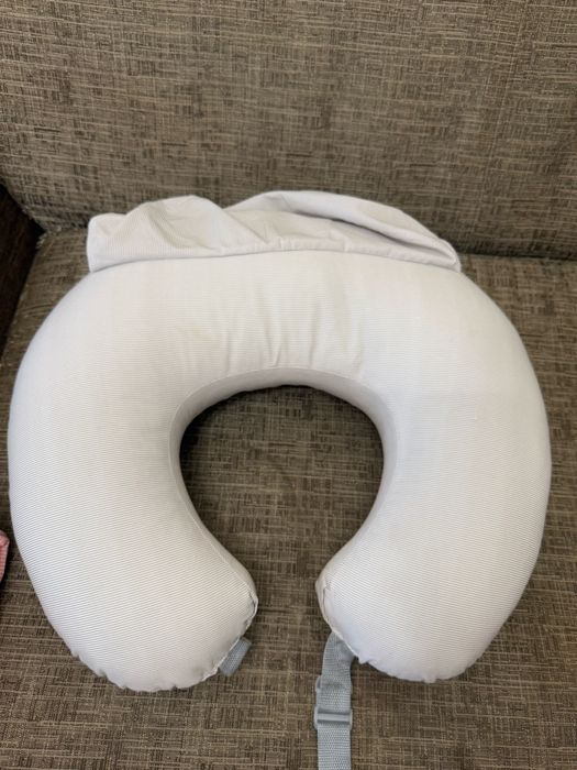 Подушка - диванчик для годування сіра