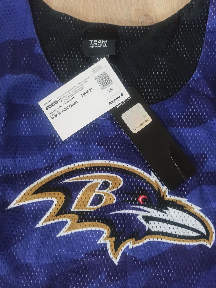Koszulka na ramiączkach NFL NBA Ravens dwustronna USA