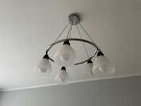 Lampa wisząca żyrandol + 5 żarówek LED
