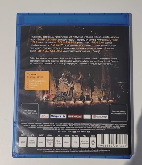 Parnassus Blu-ray PL