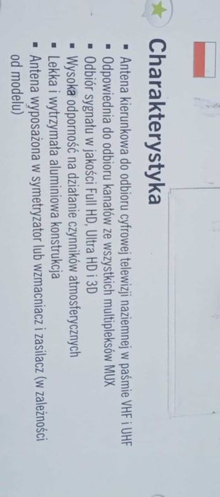 Antena kierunkowa TV naziemnej DVB-T VHF/UHF 32 elementów DPM