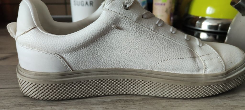 Białe męskie sneakersy Zara man 45