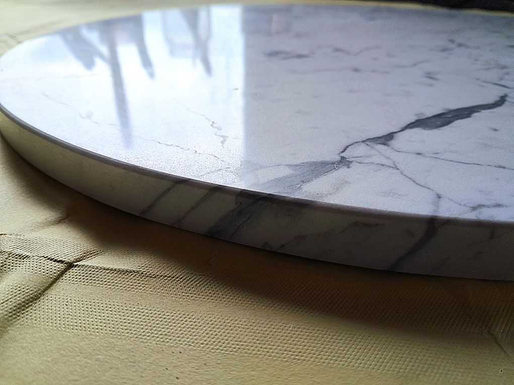 Blat Okrągły Marmurowy Carrara 50cm