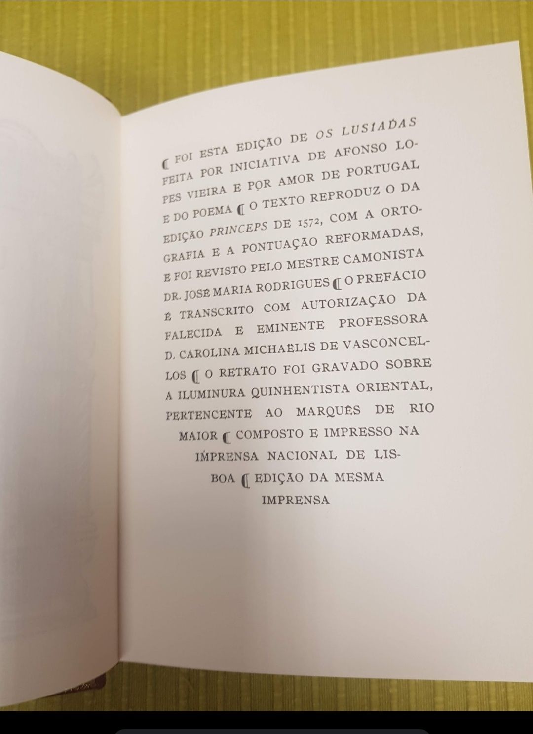 Os Lusíadas, Edição da Imprensa Nacional, Casa  da Moeda