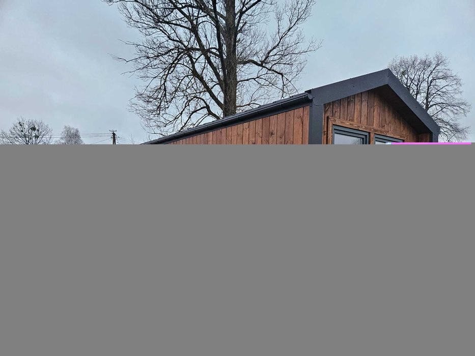 Domek Drewniany szkieletowy  28m2 gotowy do meblowania-klimatyzator
